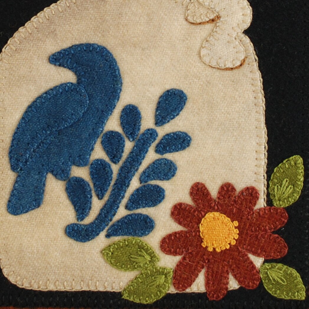 Wool Applique Patterns Kits for ALL 24 Floral Blocks for the four