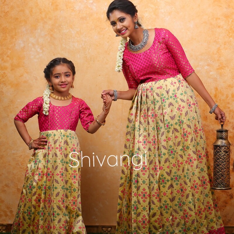 pattu pavadai for teenage girl