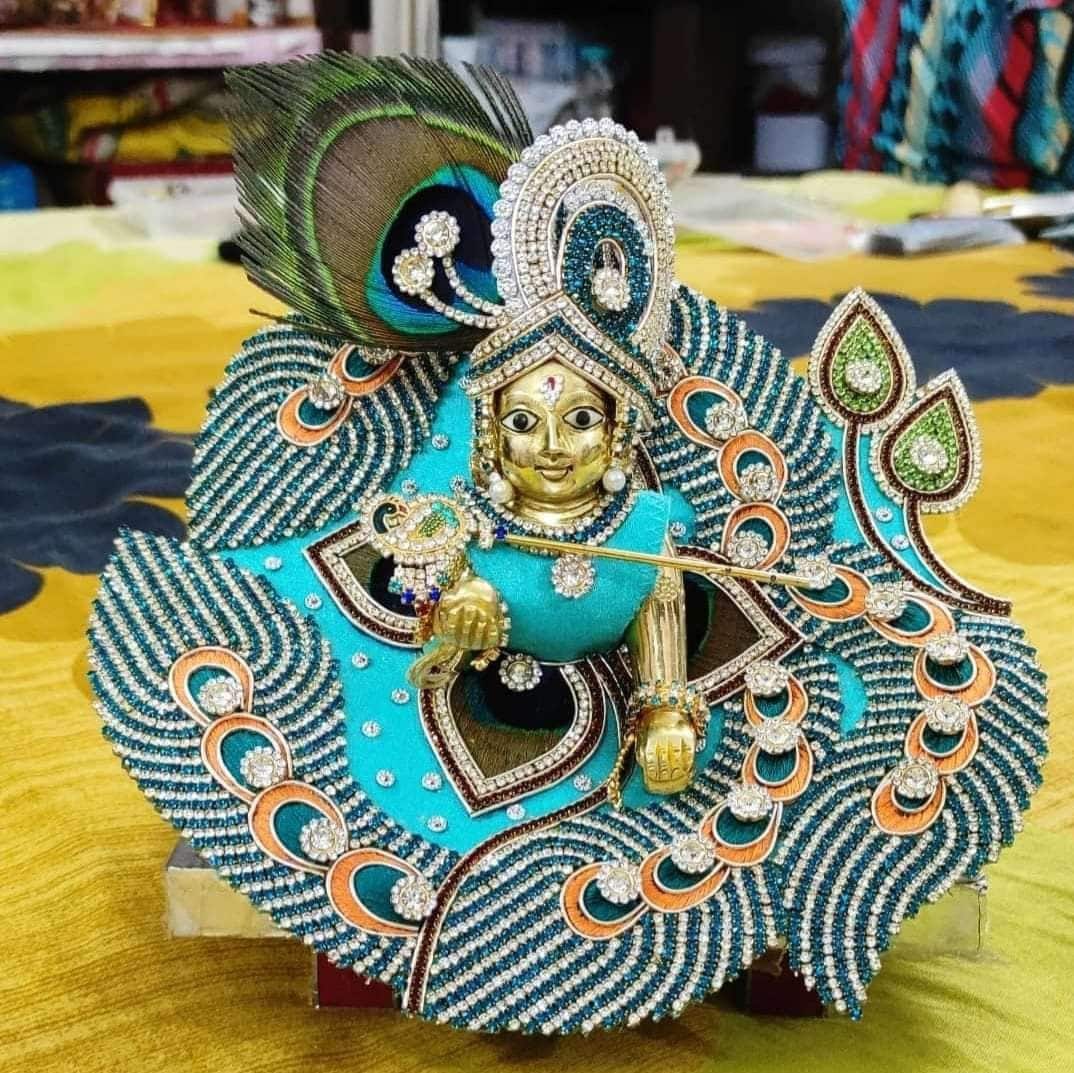 Laddu Gopal Ji Exclusive Designer Om Dress - Etsy Ireland