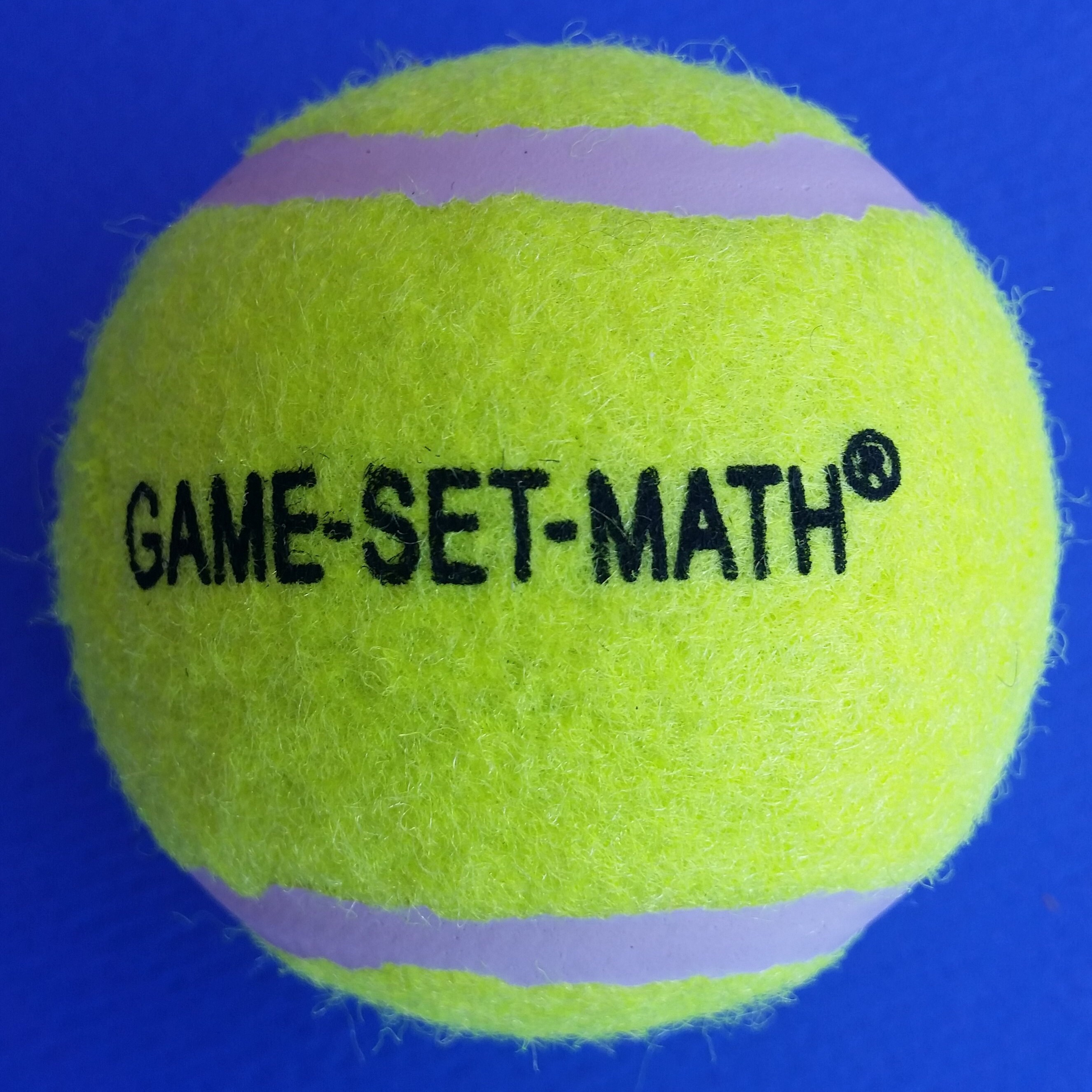 STEM math set with numbered tennis balls teaches by GameSetMathFun