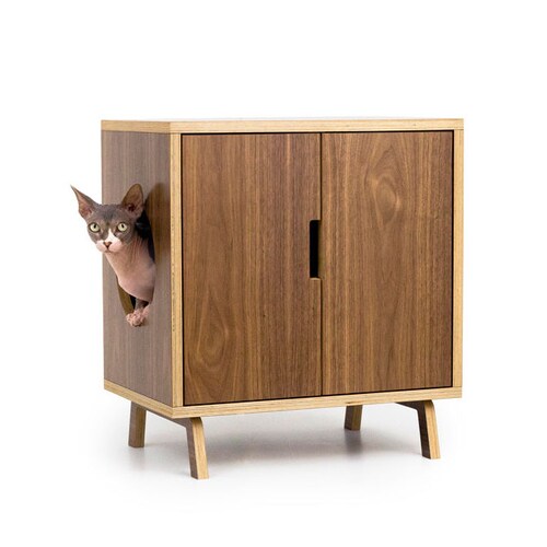 mid century modern litter box