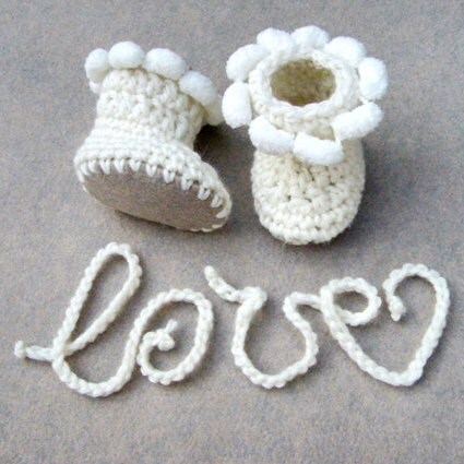 White Baby Shoes Newborn Booties Newborn Boots Photo Prop Baby