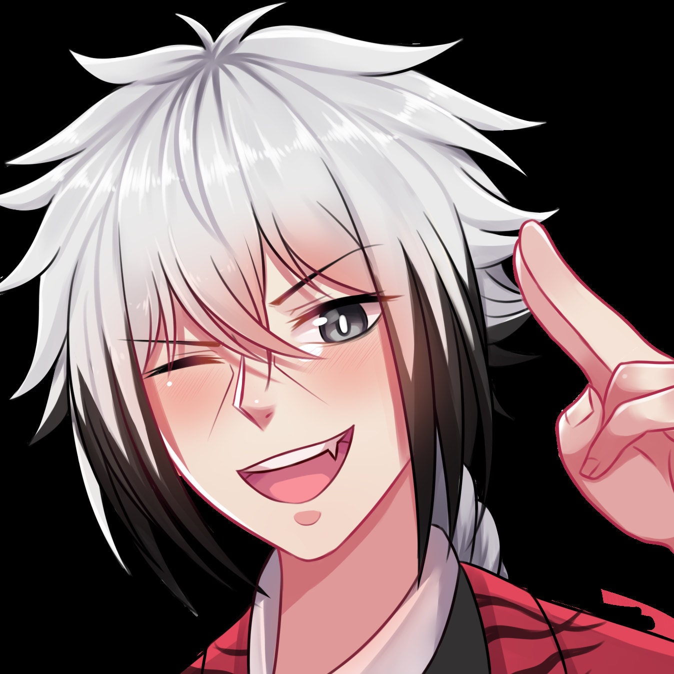 Beyblade Shu Kurenai as Red Eye Sticker - Sticker Mania