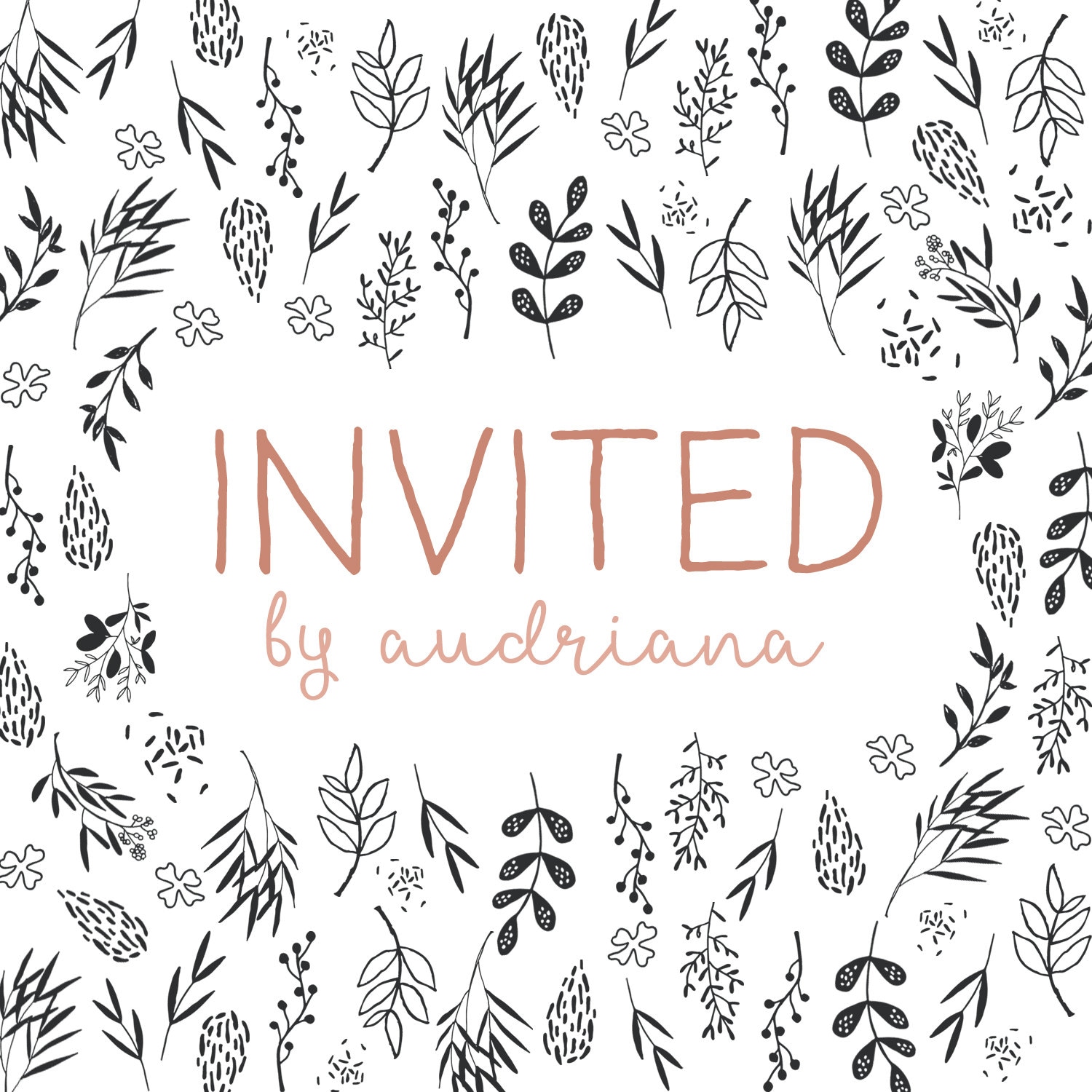 modern invitations & designs by INVITEDbyAudriana on Etsy