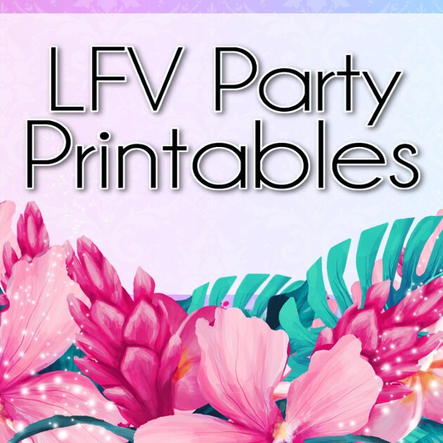 Custom Made Party Printables by LFVPartyPrintables on Etsy