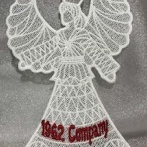 Free Standing Lace - A Finished Embroidery product, not a design file or pattern Tri-colored Cross Bookmark