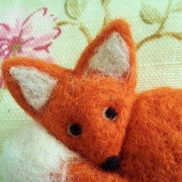 Needle Felt Fox Brooch / Ornament Tutorial Instructions PDF Needle Felting  How to Make Felted Miniature (Download Now) 