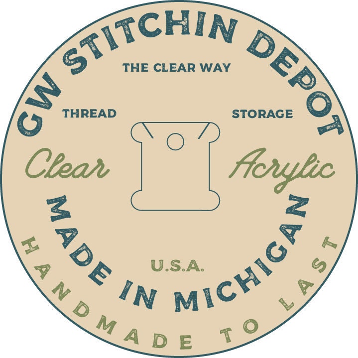 GCP Products Clear Acrylic Thread Drops, Acrylic Floss Drops, Cross Stitch  Tread Bobbins O