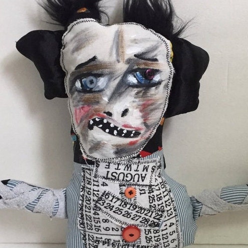 Eclectic Cute and Creepy Dolls by JKCuteandCreepys on Etsy