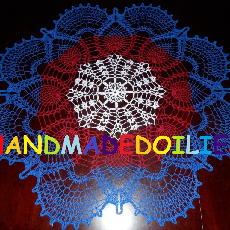 ECRU STAR Round 23 100/% Cotton Lovely Real Handmade Crochet Doily