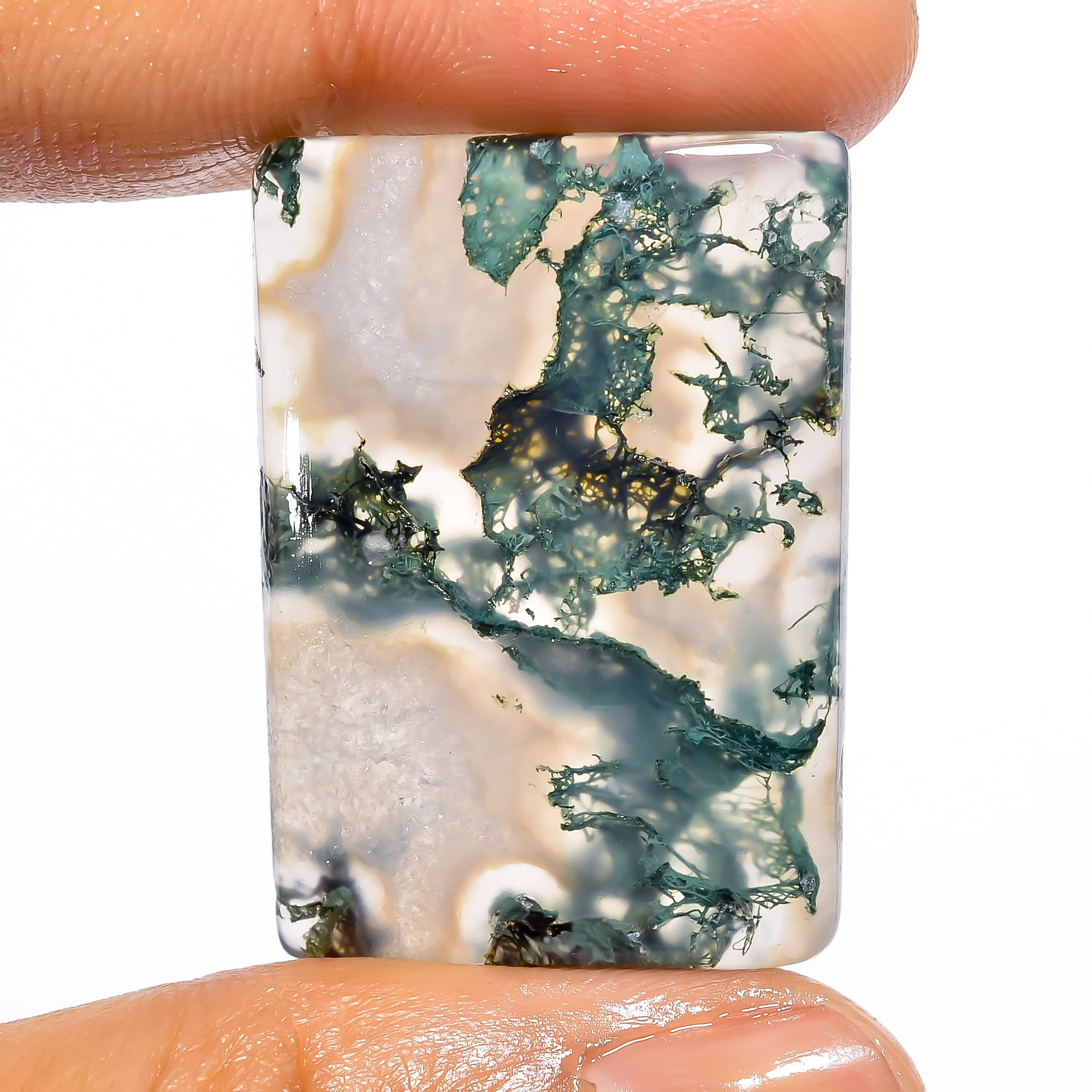 17.00 Ct Green Aventurine Radiant Shape Cabochon Loose Gemstone,Natural Green Aventurine Gemstone,Top Quality,For Making Jewelry,TG-154