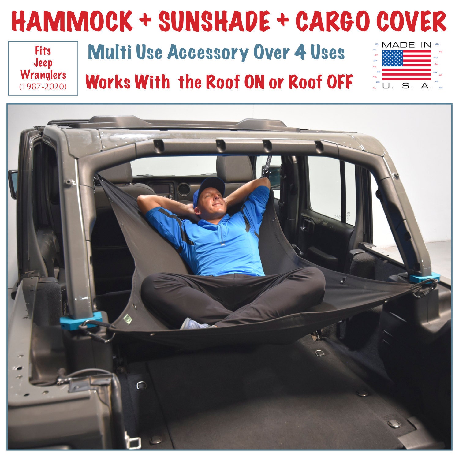 Jkloud Hammock Fitted for Jeep Wrangler JL 4 Door Multipurpose - Etsy