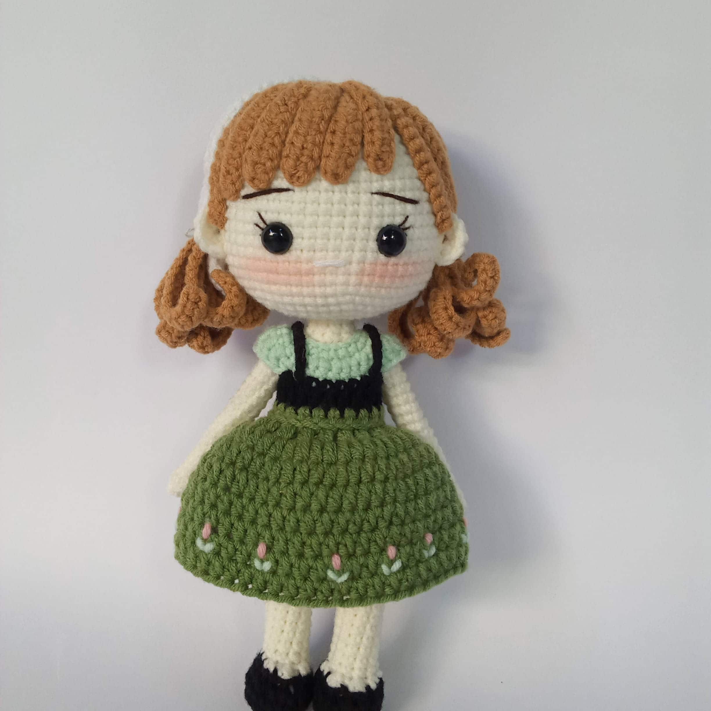 Green Crochet Plush (15cm)_Custom Rainbow Friends Plush