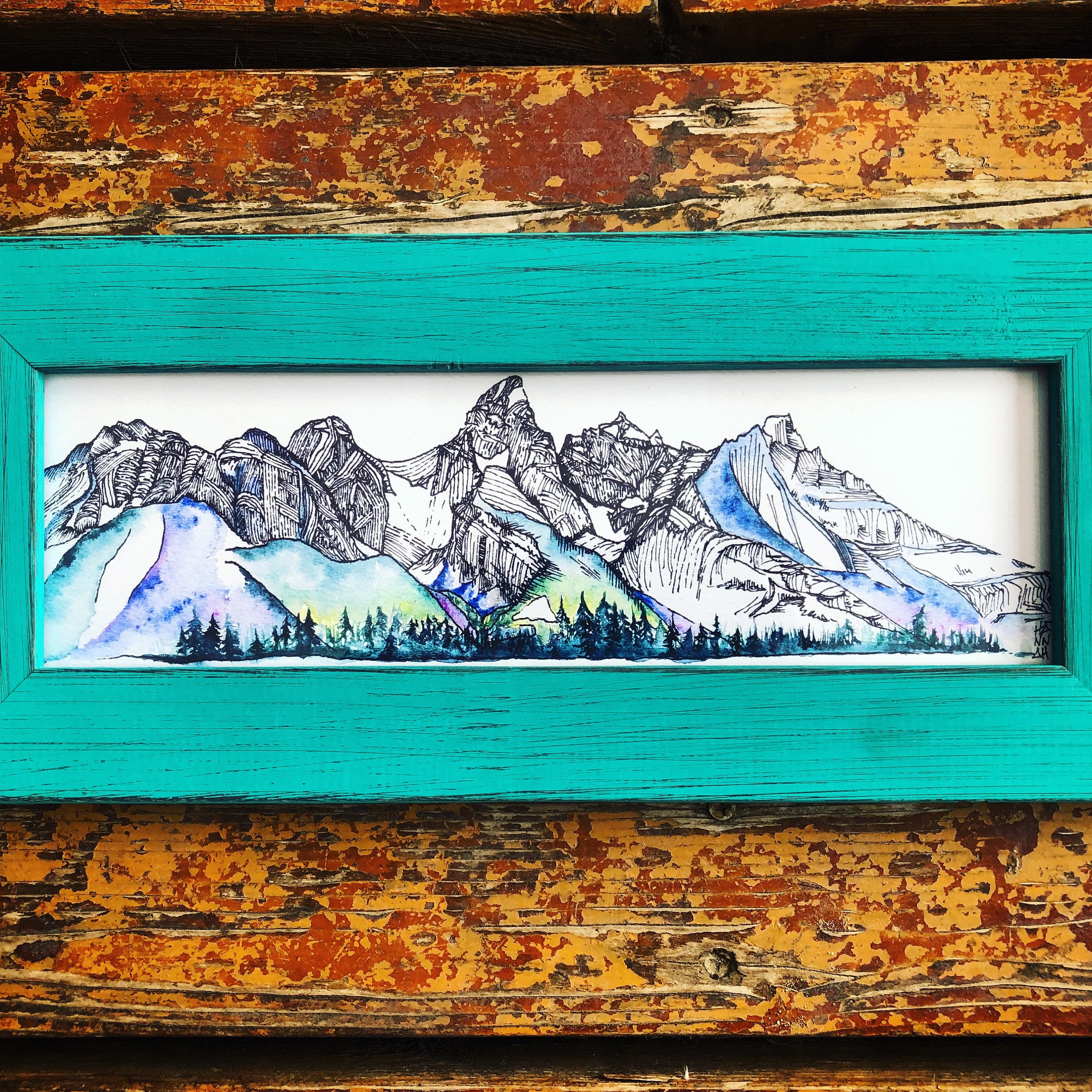 Mayflower Gulch Ridge Traverse Original Watercolor /& Prints