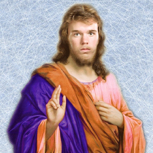 The Church of McJesus - Connor McJesus, the true hockey God! . With the new  year, come updated scriptures and T-shirts like 'Our Saviour' pictured here  . To celebrate, use the promocode 