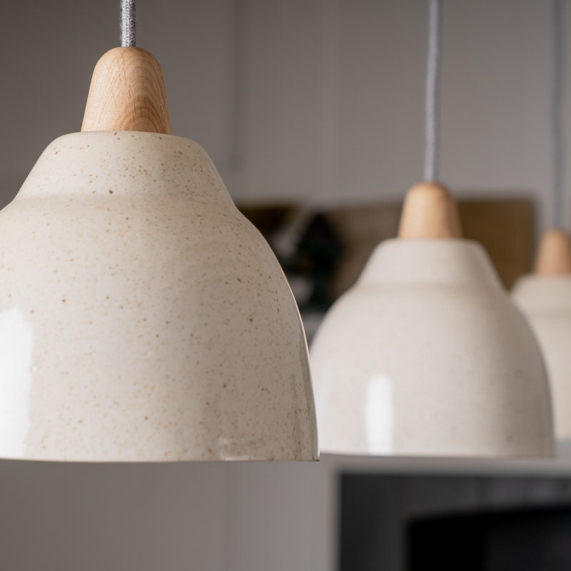mooi daarna Rodeo Element keramische lampenkap : gespikkelde creme - Etsy Nederland