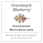 Watercolor Postcards With Tin – Greenleaf & Blueberry