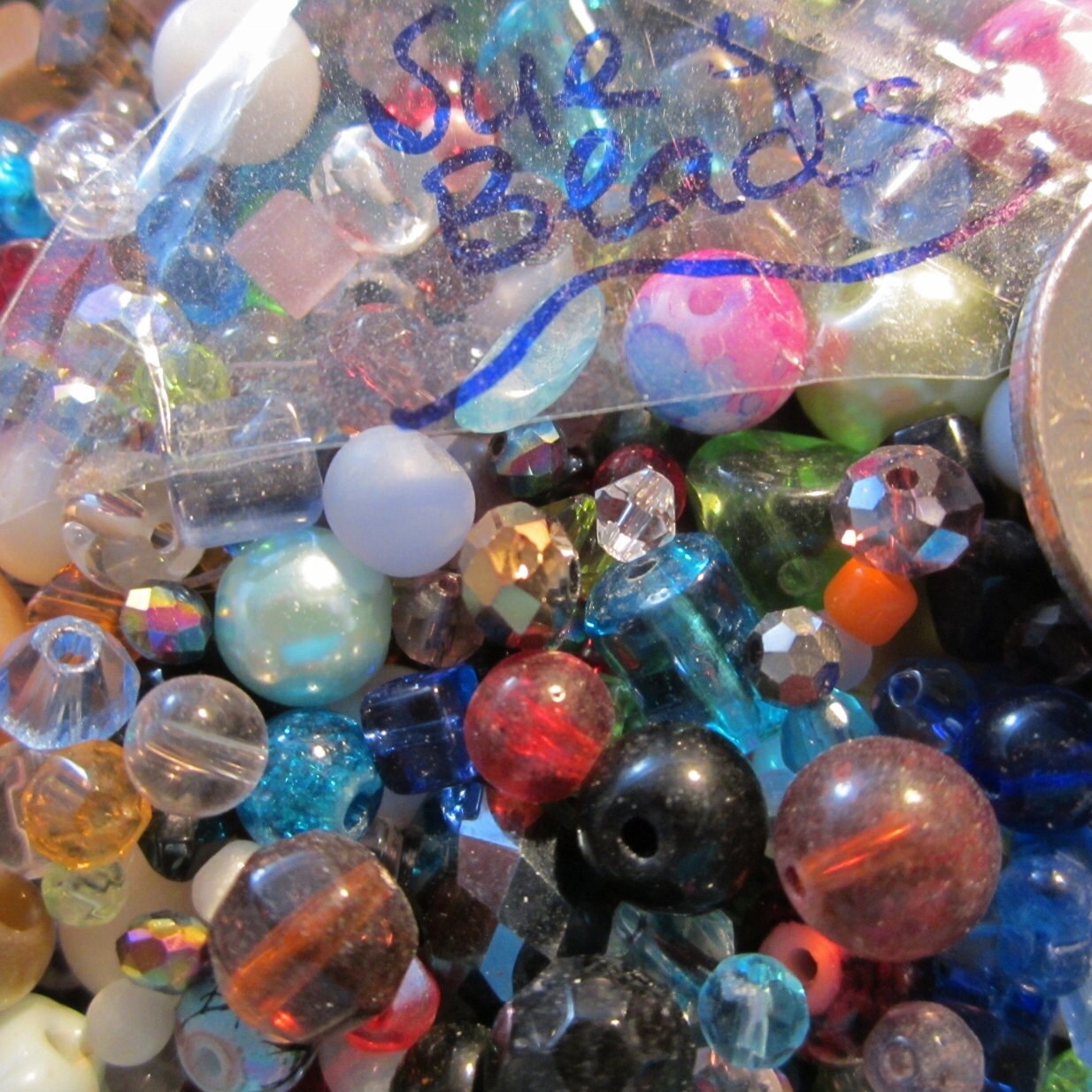 Gemstone and Glass Bead Assortments by on Etsy