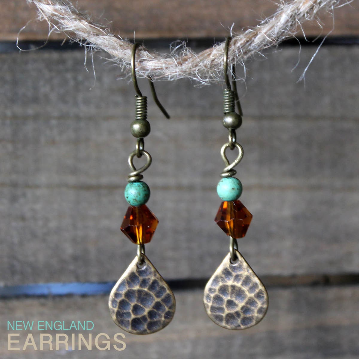 Fine handcrafted earrings made with unique by NewEnglandEarrings