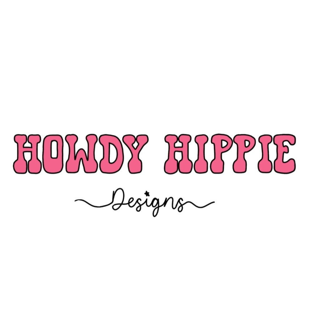 Rowdy Western Hippie LV Hair Clip Check Print