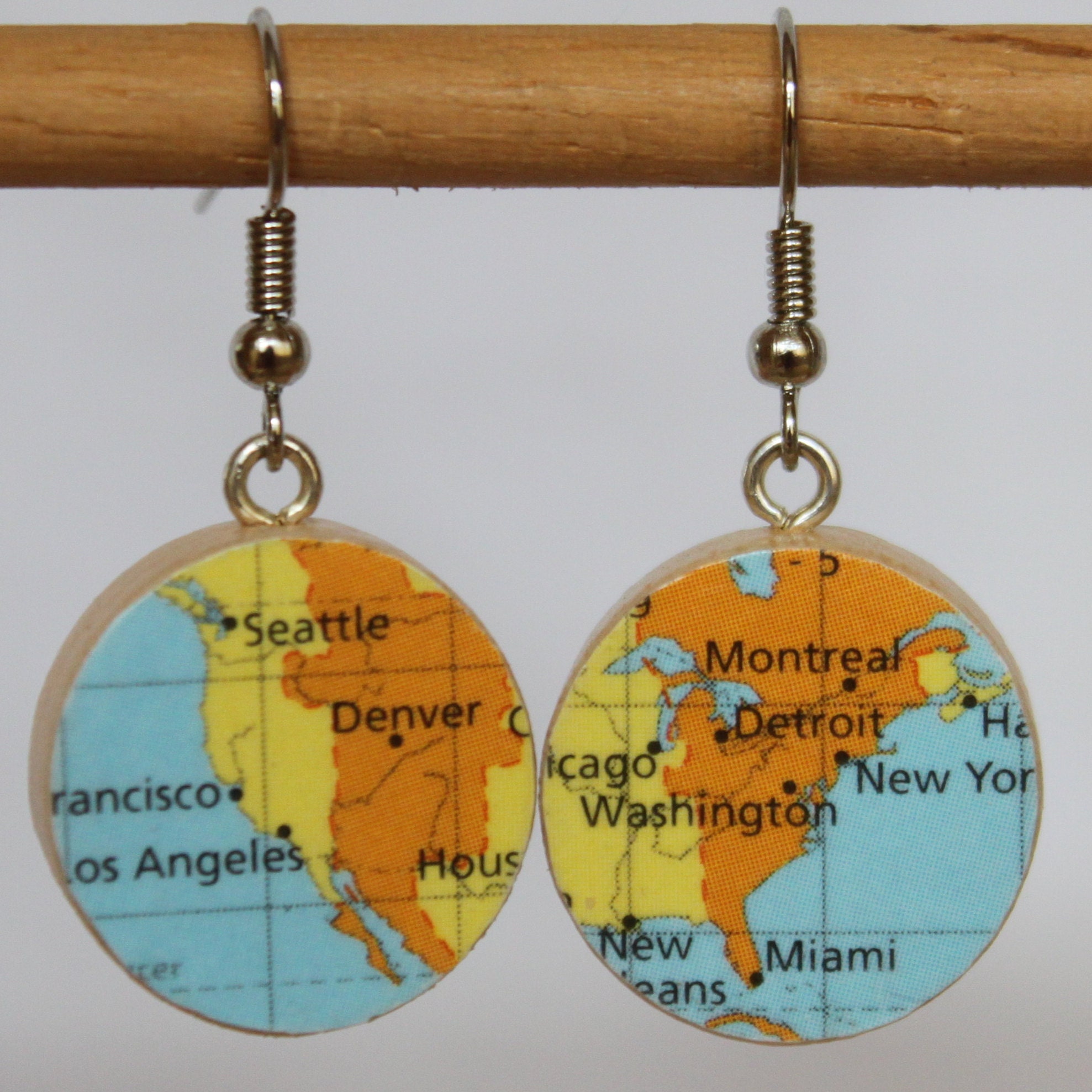 Handel/'s Messiah Score Cover Recycled Paper Handmade Earrings Pair #3