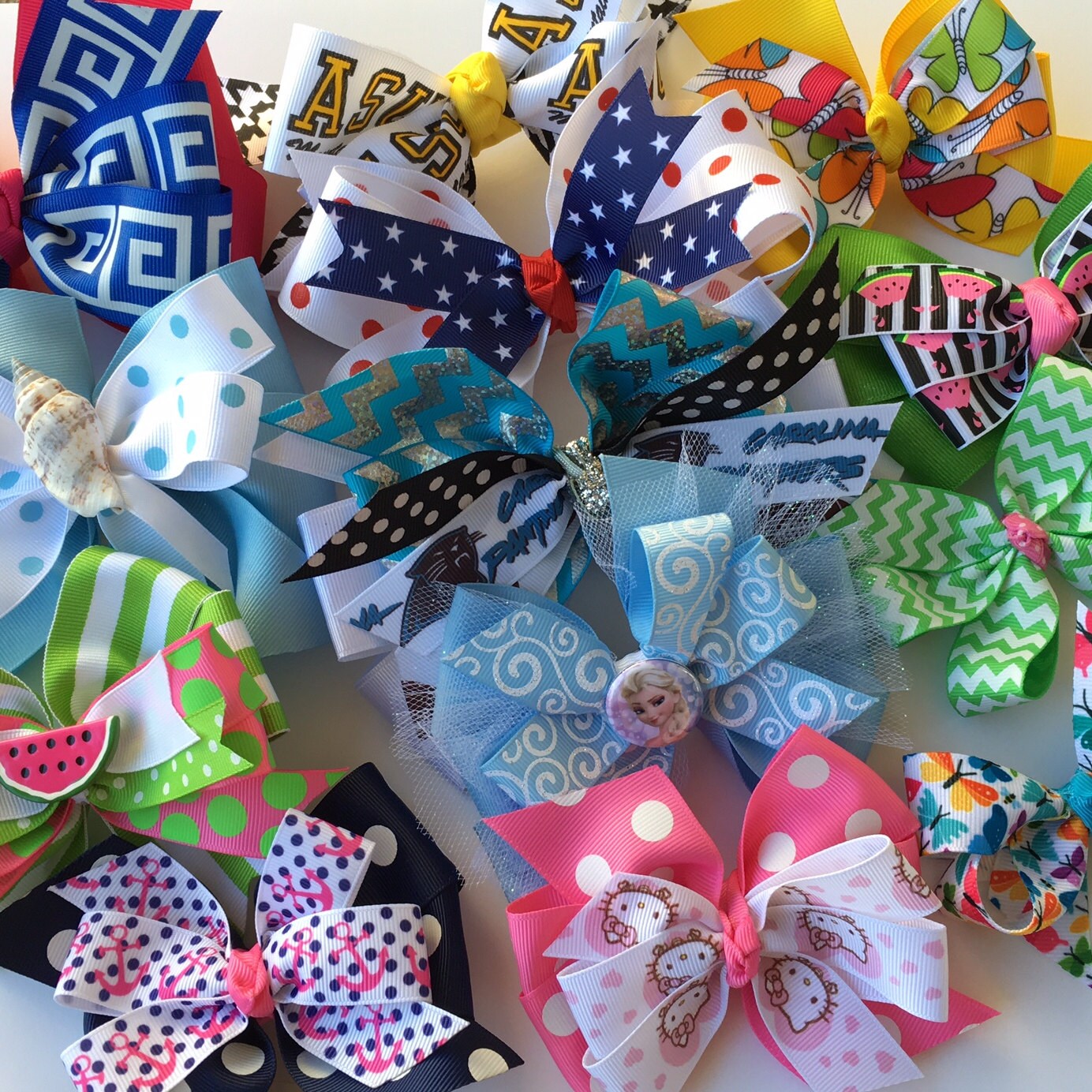 Hair Bows by by LittleBelleBowtique on Etsy