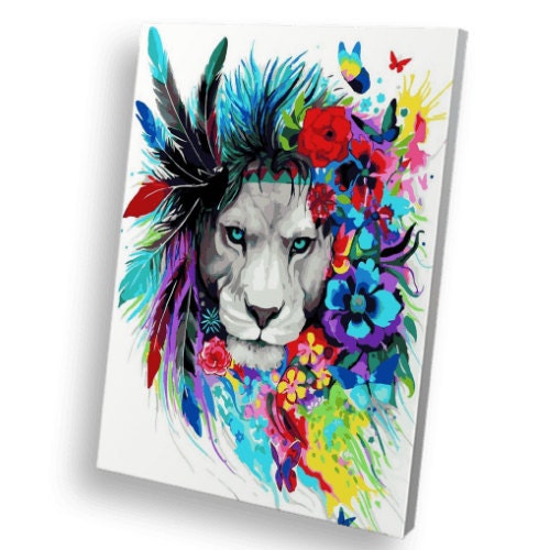 CreArt - grand - Lion, Peinture - Numéro d'art, Loisirs créatifs, Produits, frBE