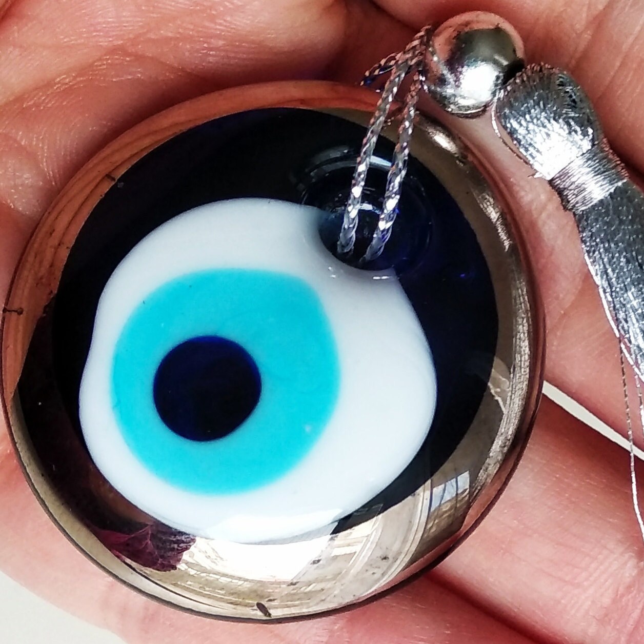 Greek Evil eye bracelet home decor charms by GreekEvilEyes on Etsy