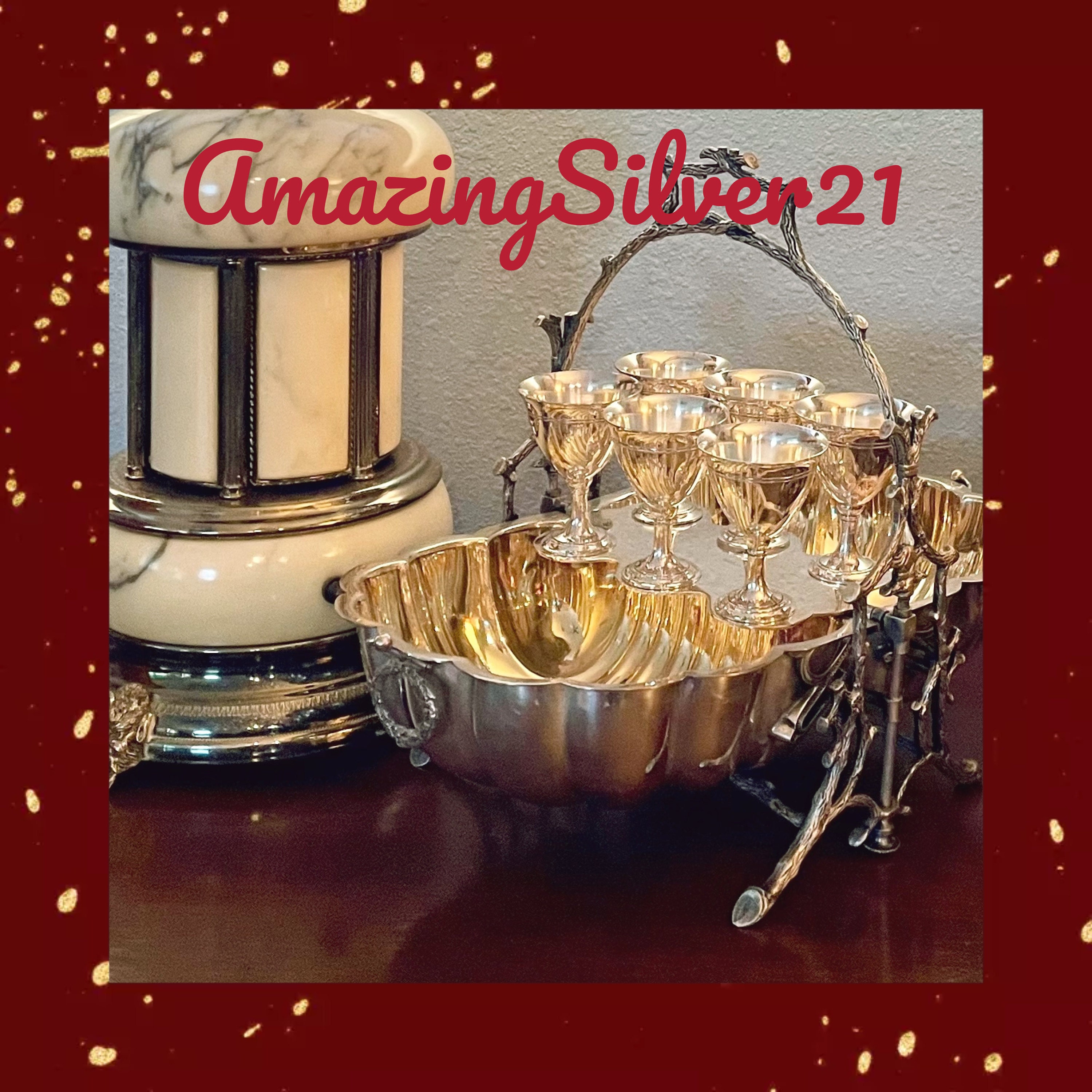 Vintage GERITY Silver G48 GEORGIAN Buffet salad Serving Spoon