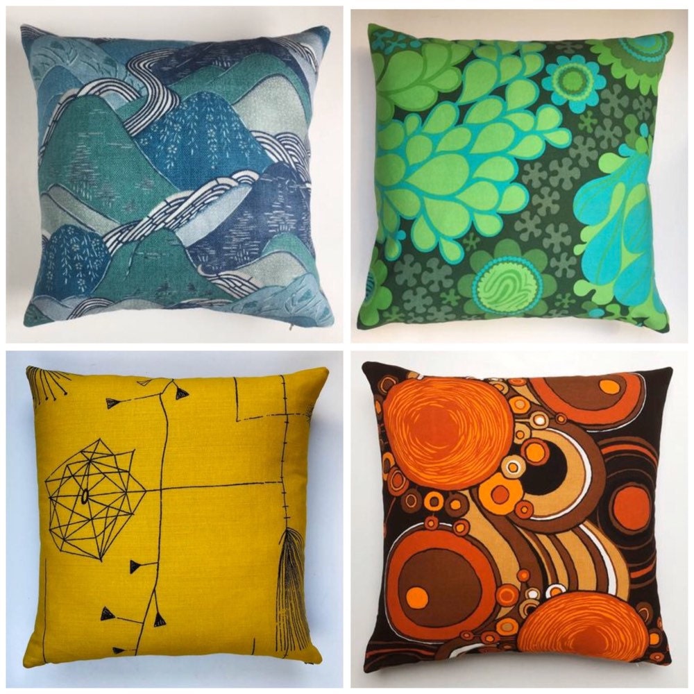 Liberty Arts Fabric Cushion Cover 'IANTHE FLOWERS LINEN TWILL PAPRIKA' 18" Liberty Arts Fabric Cushion Cover 'IANTHE FLOWERS LINEN TWILL PAPRIKA' 18"