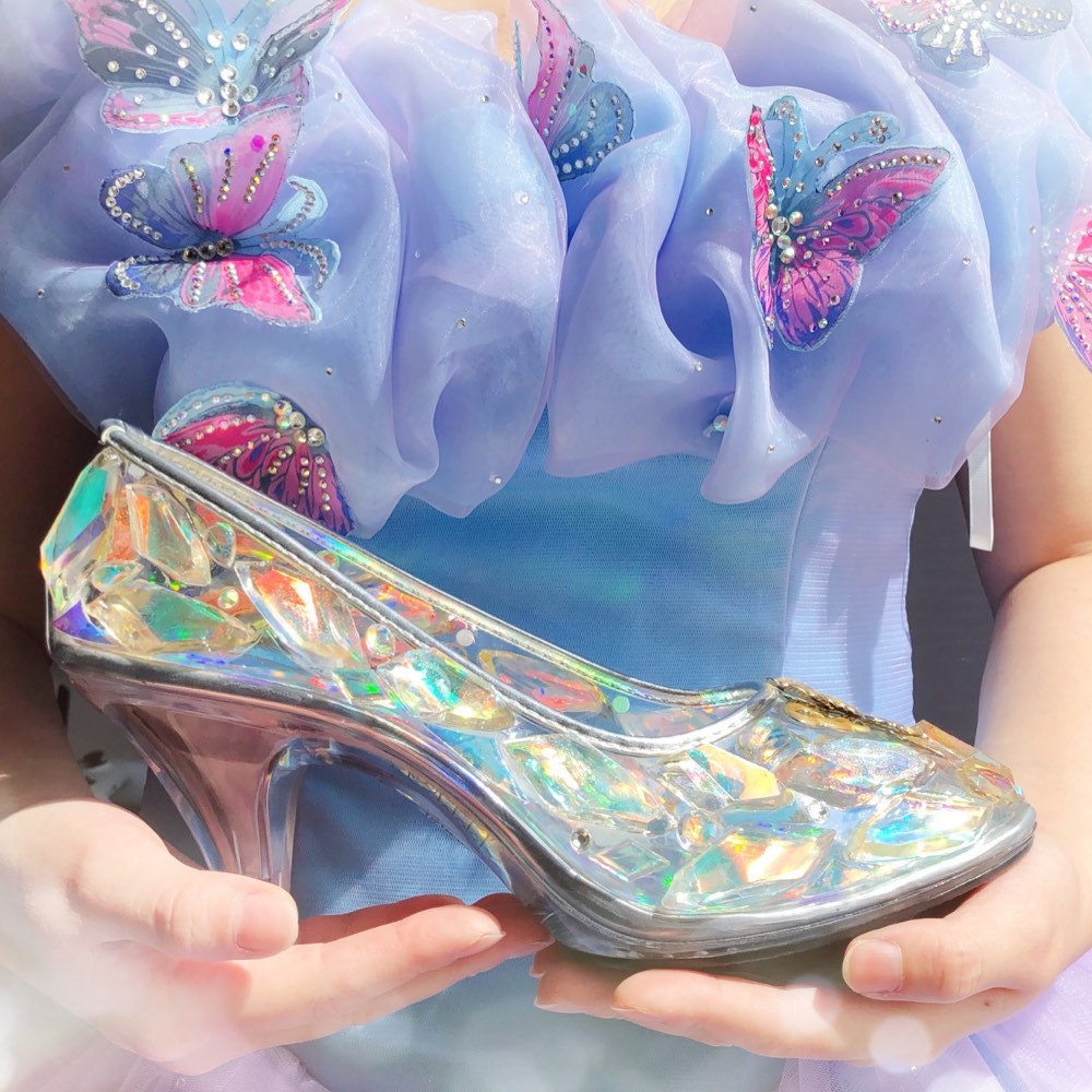 Unique Wedding Shoes Fairytale Cinderella Crystal Glass 