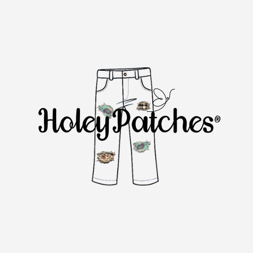 Light Blue Denim Stretch Jean Patches Super Strong Iron On- by Holey  Patches Handmade in The USA (6 x 6 Set of 2)