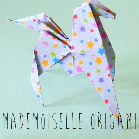 Origami Mobile For Baby Spiral Paper Cranes Mint Powder Etsy