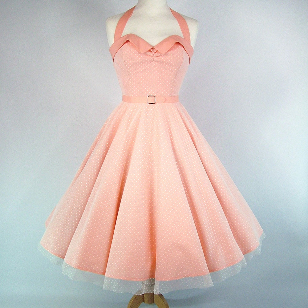 Made to Measure Full Circle Skirt Peach 