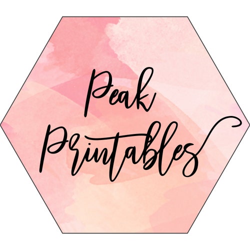 PeakPrintables Etsy