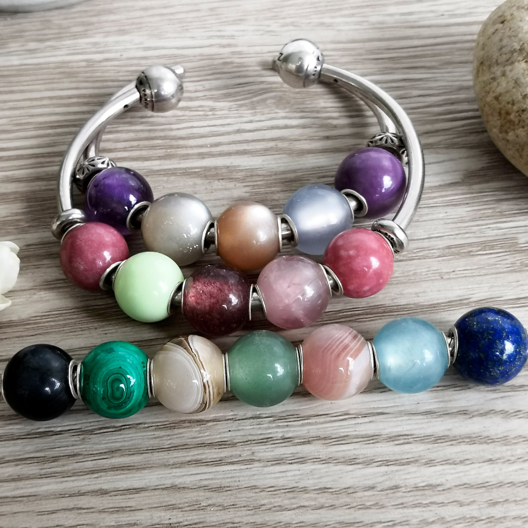 Trollbeads Pierre Bead Round White Moonstone