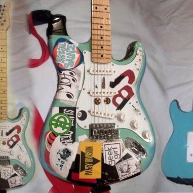 1994 BJ Guitars Billie Joe Armstrong Green Day Blue Guitar - Etsy 日本