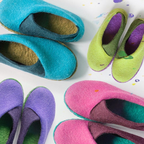 Chaussons pour enfants - Pantoufles anti-dérapantes et chaudes en