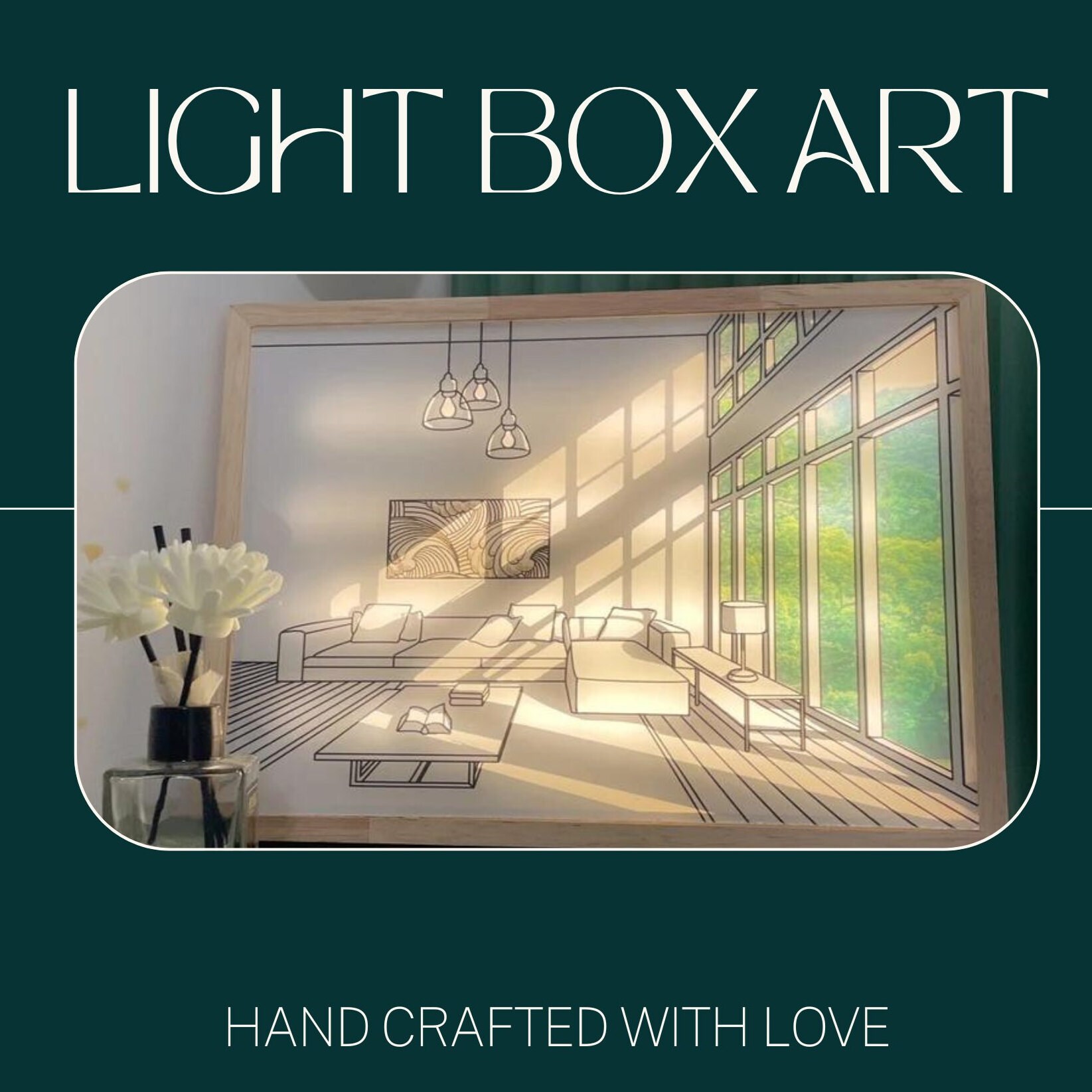 Empty Room LuvBright Art Light Box
