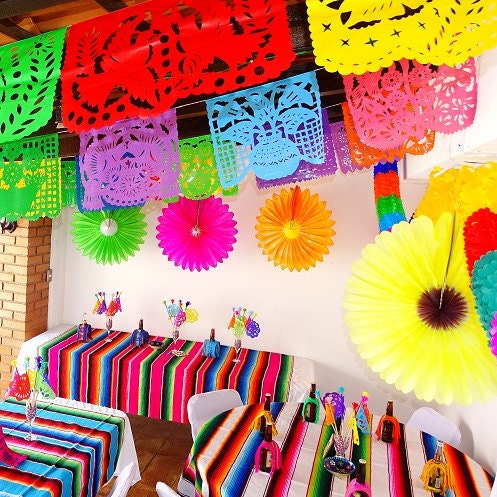 Papel Picado Small, Fiesta Cake Topper, Fiesta Decor, Mexican Flag, Mexican  Party Supplies, Taco Party, Fiesta Mexicana Cinco De Mayo, WS81 