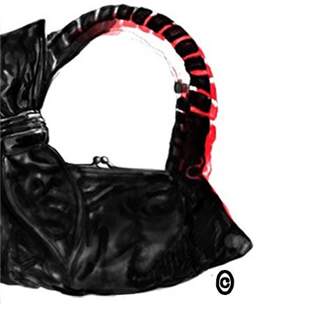 Glamadise - Italian fashion paradise - Real leather shoulder bag Guy Laroche  Paris - Black - Guy Laroche Paris - Shoulder bags - Leather bags -  Glamadise - italian fashion paradise