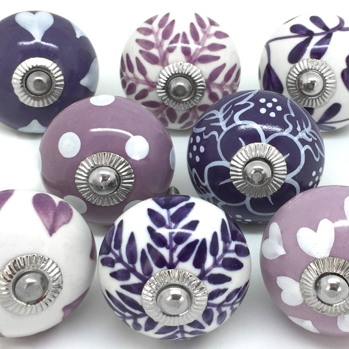 Set of 6 Ceramic Door Knobs Designed By & Exclusive to These Etsy