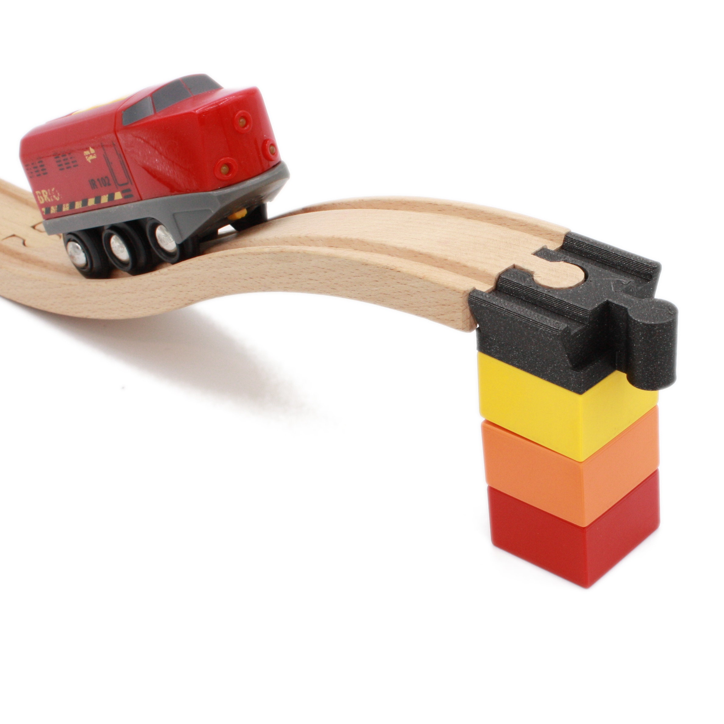Toy Train BNSF locomotive BRIO / IKEA compatible by SCHWEINERT.COM