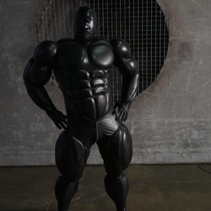 Shine Black Muscle Suit -  Canada