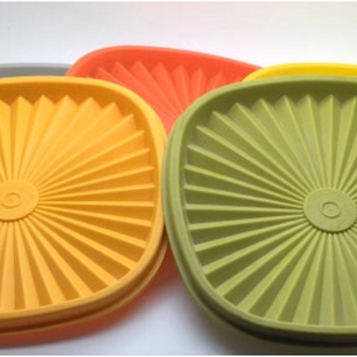 🌟 Vintage Tupperware Square Sandwich Containers set of 3 with Lids -  collectibles - by owner - sale - craigslist