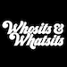 Whosits and Whatsits