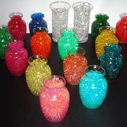 water gel crystals Creative wedding centerpieces Vase filler diamond crystals 