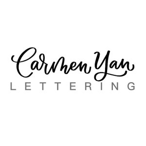 Bouncy Lettering Lowercase Printable carmen Yan Lettering - Etsy