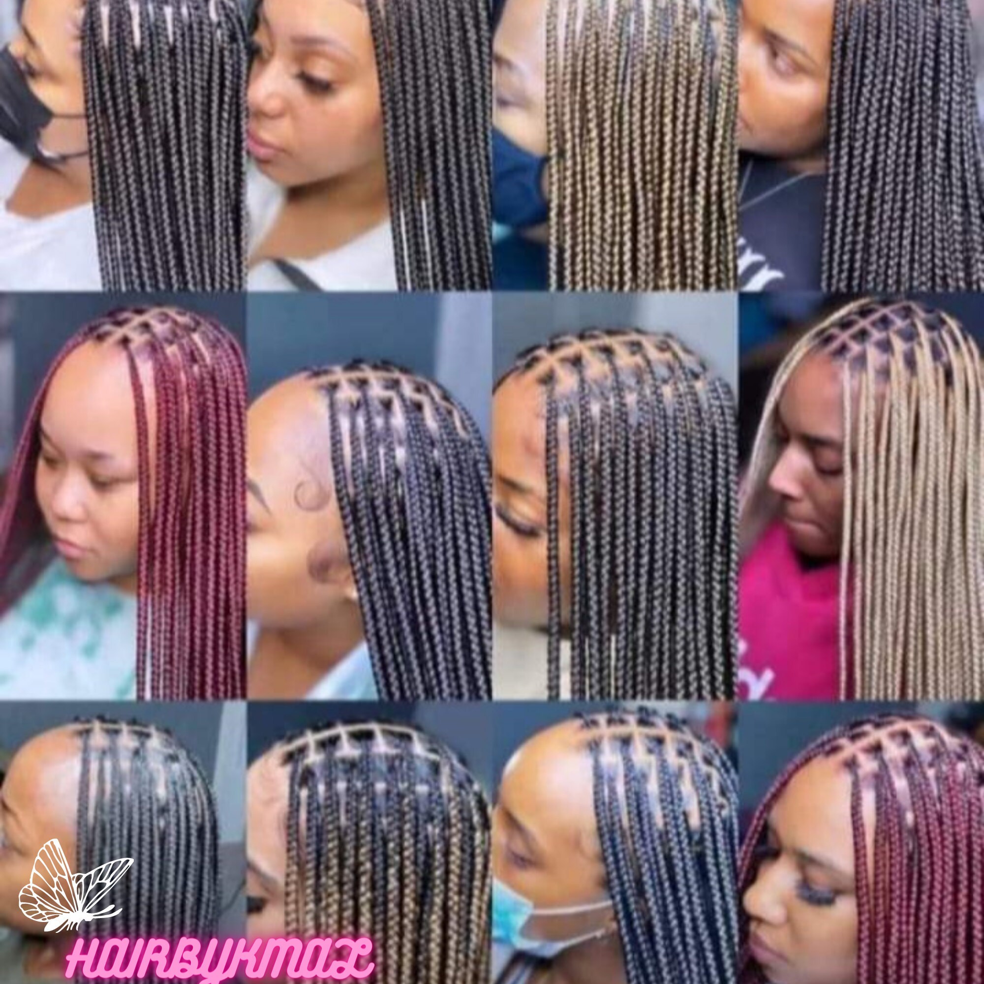 Box Braids With Color