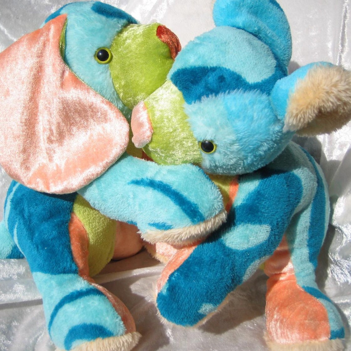 CUSTOM Memory plush Animals ooak HANDMADE from by TALLhappyCOLORS